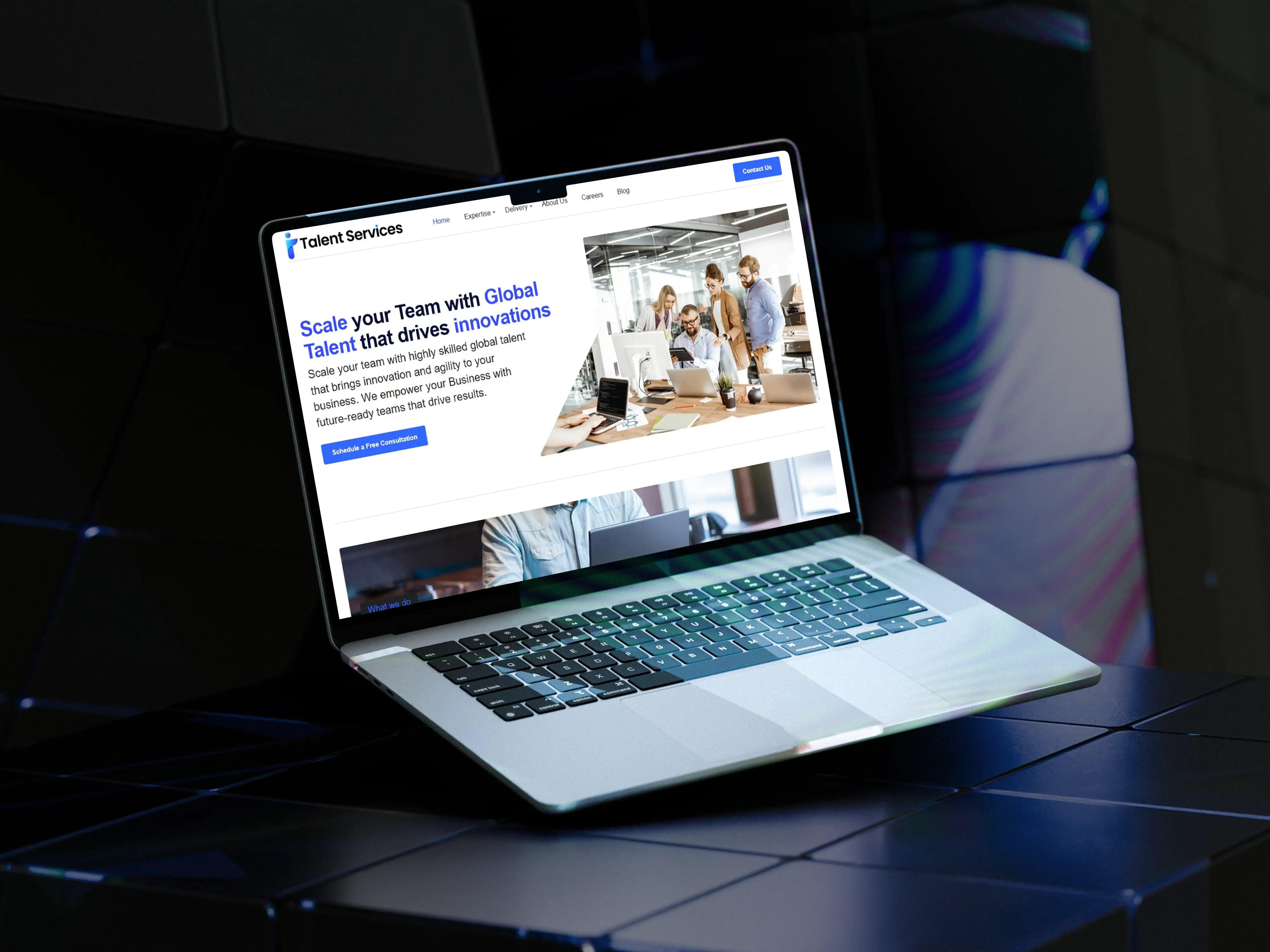 DesignOrbit — Minimalistic Landing Page
